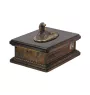 Levrier afghan, Tazi - urne pour cendres de chien, urne personnalisée avec une statuette, urne en bois avec un chien de la marque Art-Dog