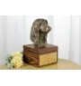 Levrier afghan, Tazi - urne pour les cendres du chien avec une statuette, petite urne pour chien, urne personnalisée avec le buste du chien de la marque Art-Dog
