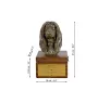 Levrier afghan, Tazi - urne pour les cendres du chien avec une statuette, petite urne pour chien, urne personnalisée avec le buste du chien de la marque Art-Dog