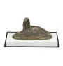 Afghan Hound, Tazi - dog figurine, figure on a white base, trophy for Art-Dog dog show exhibition