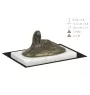 Afghan Hound, Tazi - dog figurine, statue on white marble, trophy for Art-Dog dog show exhibition