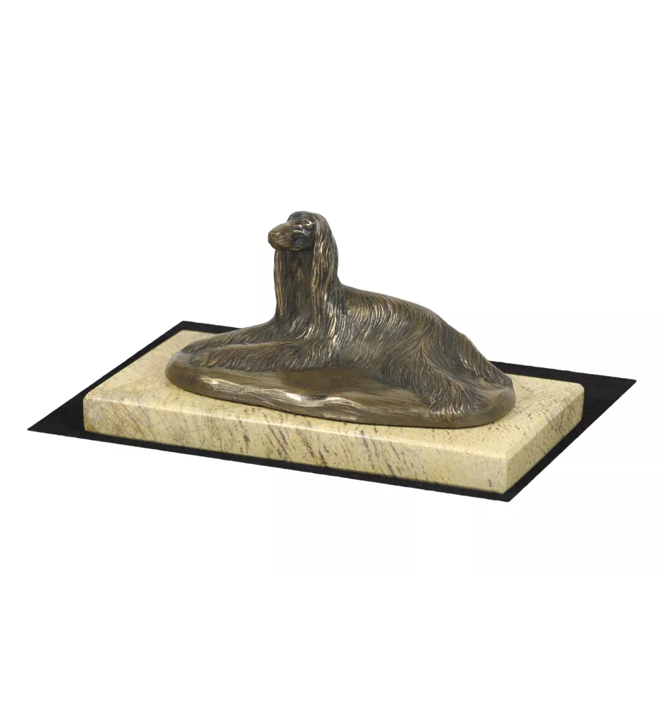 Afghanischer Windhund, Afghane - Hundestatue, Hundesilhouettefigur, Trophäe für die Hundeausstellung der Marke Art-Dog
