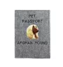 Afghan Hound, Tazi - Dog passport case, document case, gift for the traveller from the Art-Dog brand