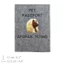 Afghan Hound, Tazi - Dog passport case, document case, gift for the traveller from the Art-Dog brand
