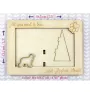 Afghan Hound, Tazi - Photo frame, engraved wooden frame, a lovely gadget for the dog lover by Art-Dog