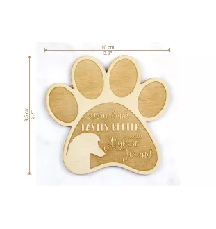 Levrier afghan, Tazi - Sous-verre mug, sous-verre gravé avec chien, cadeau pour amoureux des chiens par la marque Art-Dog