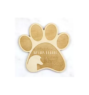 Afghan Hound, Tazi - Mug coaster, engraved coaster with dog, gift for dog lover by Art-Dog brand