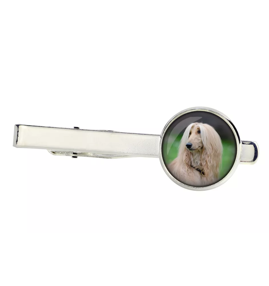 Afghan Hound, Tazi - tie clip, ornament, jewelry for an evening outfit by Art-Dog