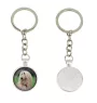 Afghan Hound, Tazi - keychain in a box, own photo, keychain pendant from Art-Dog brand