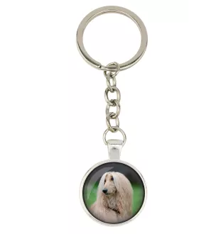 Afghanischer Windhund, Afghane - Schlüsselanhänger in einer Box, eigenes Foto, Schlüsselanhänger der Marke Art-Dog