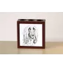 Afghan Hound, Tazi - pen holder with a dog, desk organizer with a print, personalized desk decoration from the Art-Dog brand.