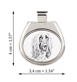 Levrier afghan, Tazi - collier avec chien, pendentif personnalisé avec photo, collier unique pour femmes et hommes de la marque Art-Dog