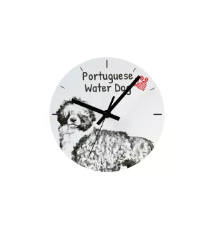 Afghanischer Windhund, Afghane - Wanduhr mit Hund, Regal Uhr mit Druck, personalisierte Hausdekoration von Art-Dog.