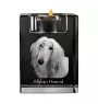 Afghan Hound, Tazi - Candle holder with dog photo, crystal tealight holder, personalised gift by Art-Dog brand