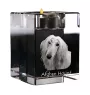Levrier afghan, Tazi - Bougeoir avec photo de chien, porte bougie en cristal, cadeau personnalisé par la marque Art-Dog