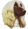 Afghan Hound, Tazi - dog-shaped patch, embroidered patch, unique decoration for Art-Dog backpack