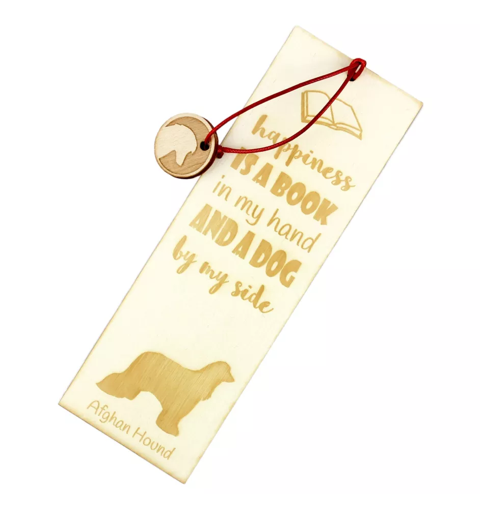 Afghan Hound, Tazi - dog bookmark, personalized bookmark, dog gadget for Art-Dog brand readers