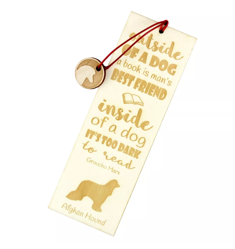 Afghan Hound, Tazi - dog bookmark, personalized bookmark, gift for bookworm from Art-Dog brand