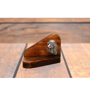 Afghan Hound, Tazi I - wooden candle holder with a dog, tealight holder, a memorial place for a dog by Art-Dog brand