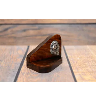 Afghan Hound, Tazi I - wooden candle holder with a dog, tealight holder, a memorial place for a dog by Art-Dog brand