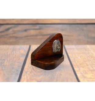 Afghan Hound, Tazi II - wooden candle holder with a dog, tealight holder, a memorial place for a dog by Art-Dog brand