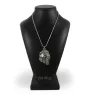 Afghanischer Windhund, Afghane I - Halskette mit Hund, Hundeanhänger an einer silbernen Kette, einzigartiger Schmuck der Marke Art-Dog