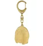 Afghan Hound, Tazi II - keychain and necklace with a dog in a box, high-quality gold-plated product, Art-Dog brand