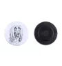 Afghan Hound, Tazi - magnet with a dog's pupil, exceptionally light, strong magnet, handmade product by the Art-Dog brand