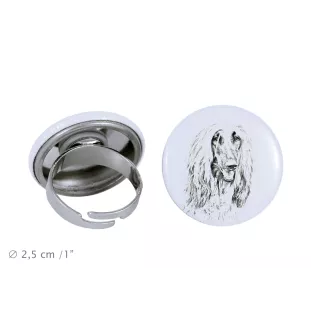 Afghanischer Windhund, Afghane - Damen Schmuck mit dem Bild eines Hundes, handgefertigtes Produkt, Möglichkeit, Ihr eigenes Foto hinzuzufügen, Marke Art-Dog