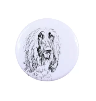 Afghanischer Windhund, Afghane - Anstecknadel mit Ihrem Hund, fügen Sie Ihr eigenes Foto hinzu, Marke Art-Dog