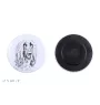 Afghan Hound, Tazi - magnet with a dog's pupil, exceptionally light, strong magnet, handmade product by the Art-Dog brand