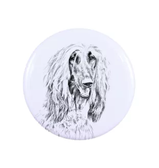 Levrier afghan, Tazi - aimant avec un œil de chien, exceptionnellement léger, aimant puissant, produit fabriqué à la main par la marque Art-Dog