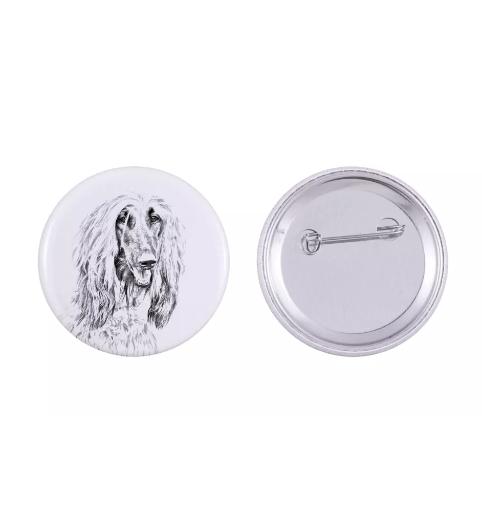 Levrier afghan, Tazi - badge avec votre chien, ajoutez votre propre photo, marque Art-Dog