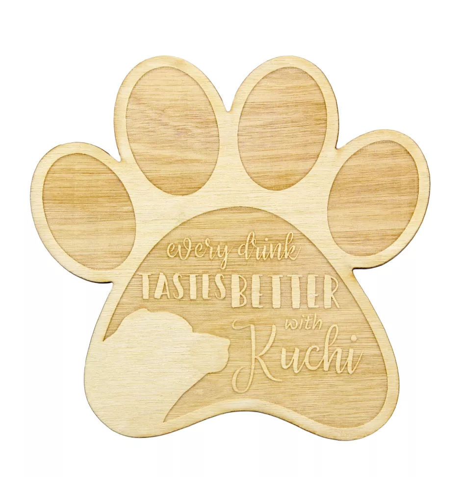 Kuchi, Sage Jangi, Afghanischer Schäferhund - Tasse Untersetzer, graviert Untersetzer mit Hund, Geschenk für Hundeliebhaber von Art-Dog Marke