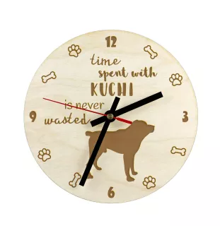 Kuchi, Sage Jangi, Afghanischer Schäferhund - Hundeuhr, Holzuhr, Wanduhr für Hundefreunde, Tisch- und Regaluhr, Art-Dog