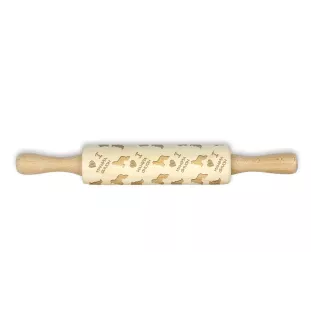 Afghanischer Windhund, Afghane - kleiner Nudelholz mit Hund, Teigrolle mit Mustern, Gadget für Keramiker der Marke Art-Dog