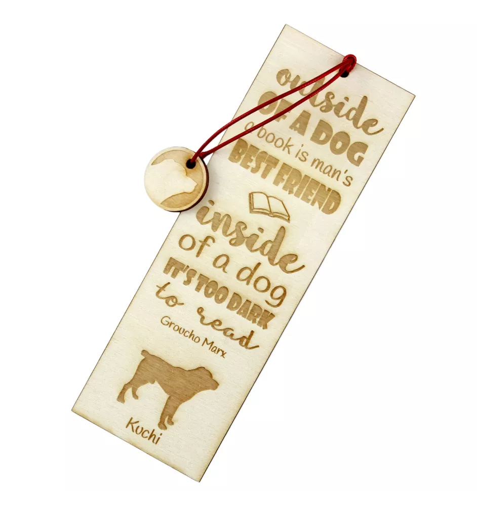 Kuchi, Sage Jangi, Berger afghan - marque-page pour livre avec chien, marque-page personnalisé, cadeau pour les amateurs de livres de la marque Art-Dog