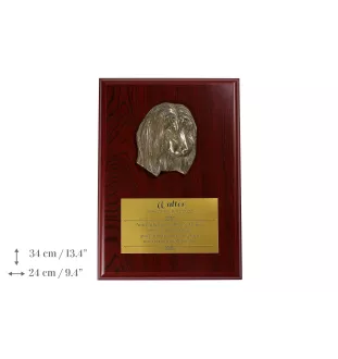 Afghan Hound, Tazi - bas-relief of a dog, small decoration, realistic plaque with the Art-Dog brand