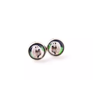 Afghan Hound, Tazi - jewelry with your photo box, set of necklace and earrings, personalized products from the Art-Dog brand