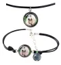 Afghan Hound, Tazi - a set of jewelry with your photo, handmade set, bracelet and necklace by Art.-Dog brand