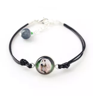 Levrier afghan, Tazi - ensemble de bijoux avec votre photo, accessoire féminin, article fait main, produit fabriqué à la main avec passion pour la création de la marque Art-Dog