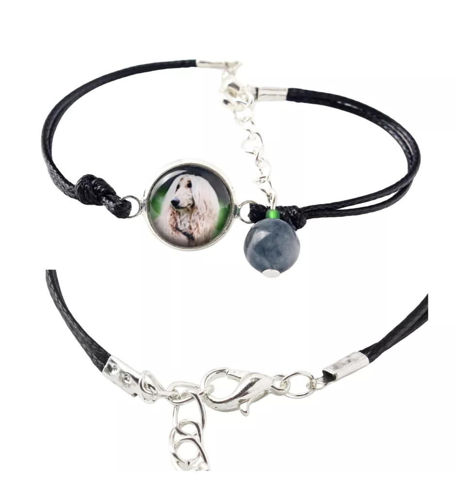 Afghanischer Windhund, Afghane - Armband in einer Schachtel mit Ihrem Foto, femininer Schmuck, ein ausgezeichnetes Geschenk der Marke Art-Dog.