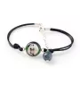 Levrier afghan, Tazi - bracelet dans une boîte avec votre photo, bijoux féminins, cadeau parfait de la marque Art-Dog