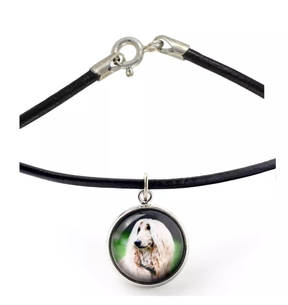 Afghan Hound, Tazi - necklace in a box, elegant decoration, pendant from the Art-Dog brand