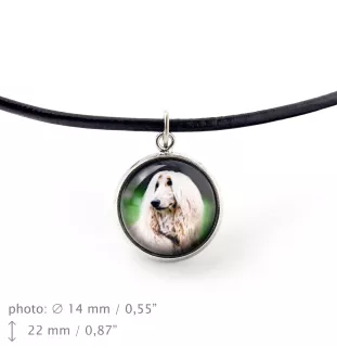 Levrier afghan, Tazi - collier dans une boîte, élégant bijou, pendentif de la marque Art-Dog