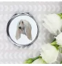 Afghan Hound, Tazi - mirror with a geometric design and the brand name Art-Dog
