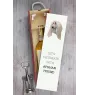 Afghan Hound, Tazi - geometric box with a picture and inscription for wine by Art-Dog