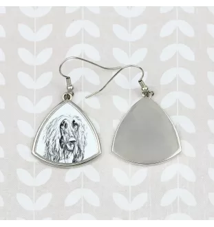 Afghan Hound, Tazi - dog earrings, hanging earrings with a picture, personalized jewelry with Art-Dog brand print