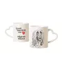 Afghan Hound, Tazi - cup with a dog, adorable cup with a heart-shaped handle, universal gift from the Art-Dog brand