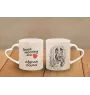 Afghanischer Windhund, Afghane - Tasse mit Hund, entzückende Tasse mit herzförmigem Henkel, universelles Geschenk der Marke Art-Dog